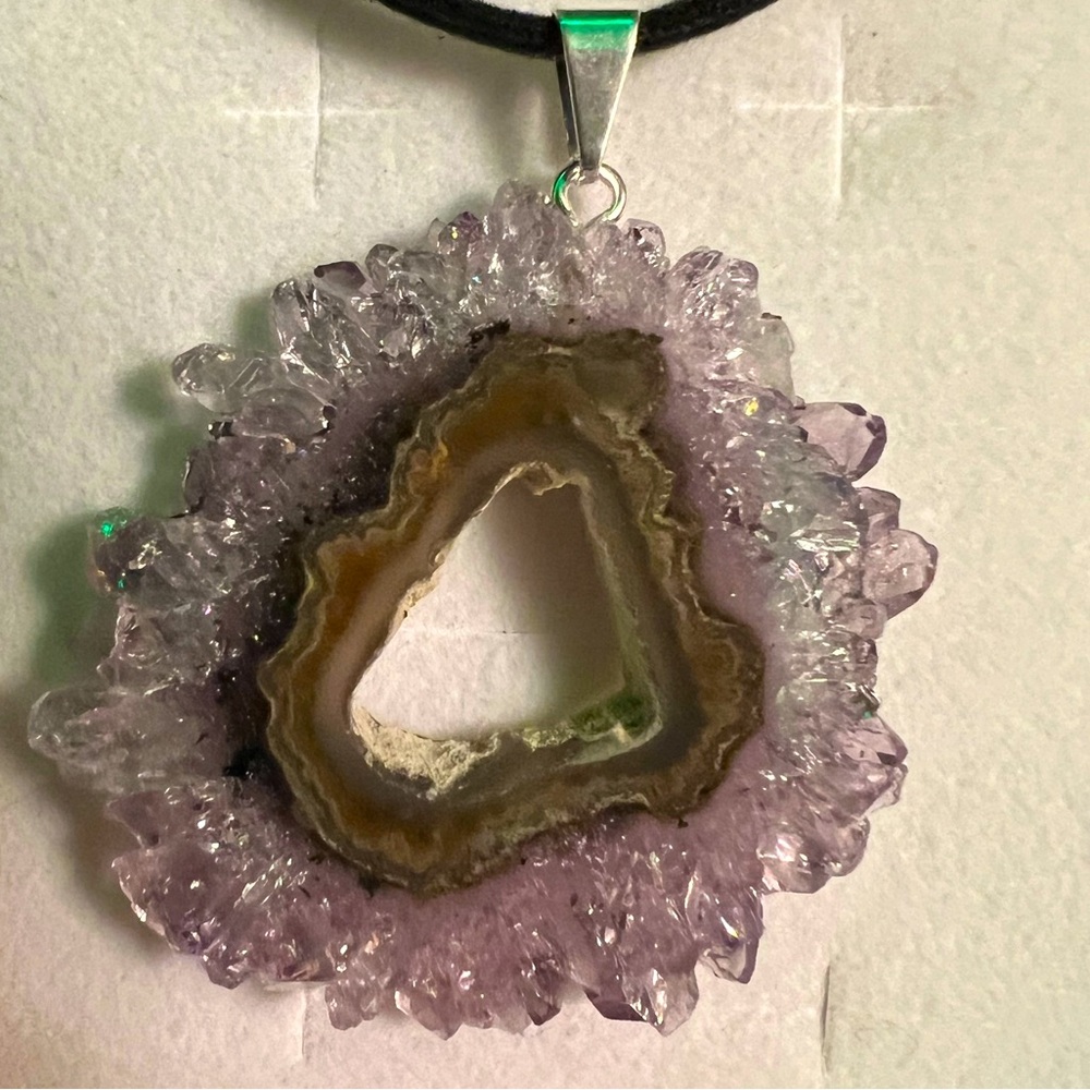 Amethyst stalactite portal pendant - Picture 1 of 5